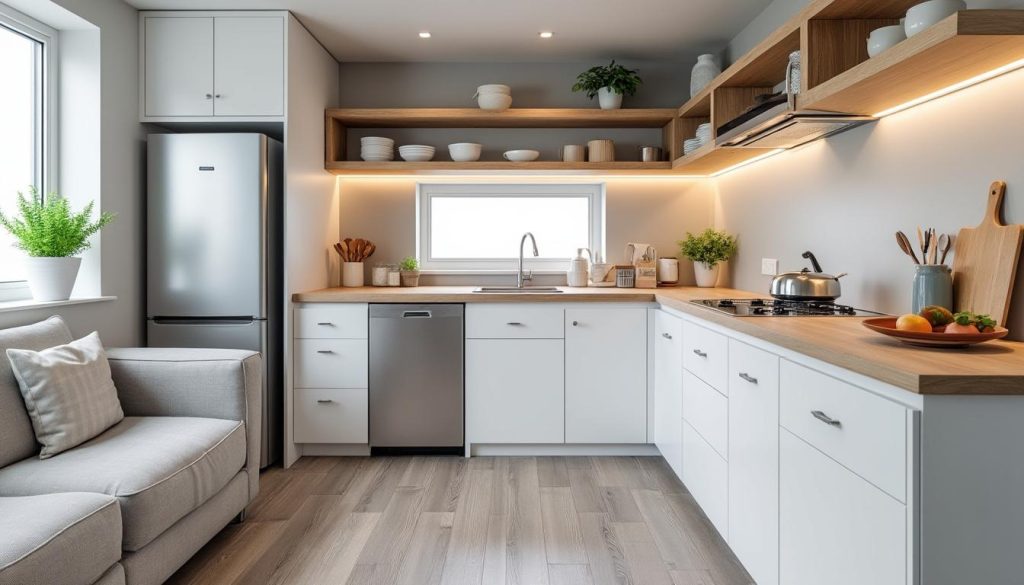 découvrez des astuces et conseils pour aménager une cuisine moderne et fonctionnelle tout en respectant un petit budget.