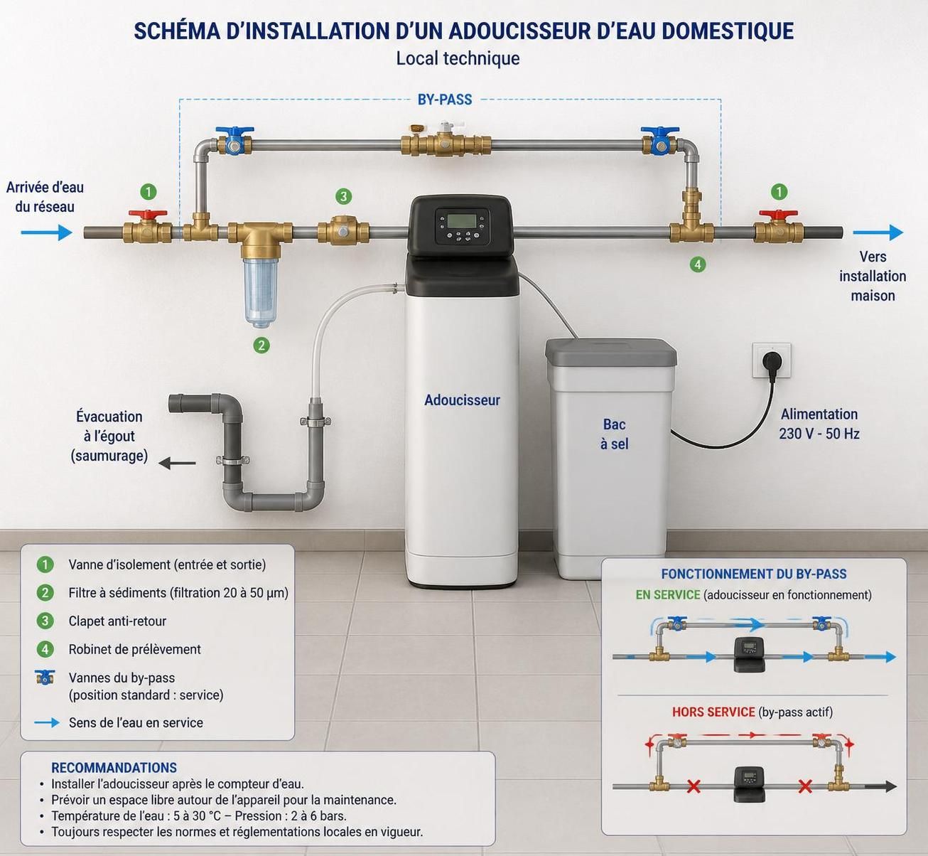 découvrez comment installer un adoucisseur d'eau facilement pour protéger vos canalisations et améliorer la qualité de votre eau domestique.
