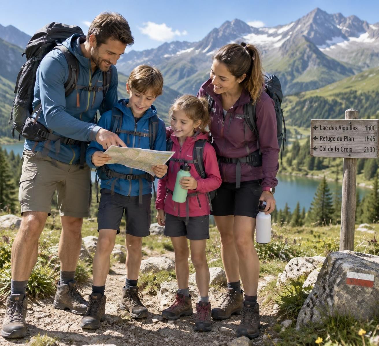 découvrez le matériel indispensable pour débuter la randonnée en montagne en famille : chaussures, vêtements, sac à dos et accessoires pour partir bien équipés.