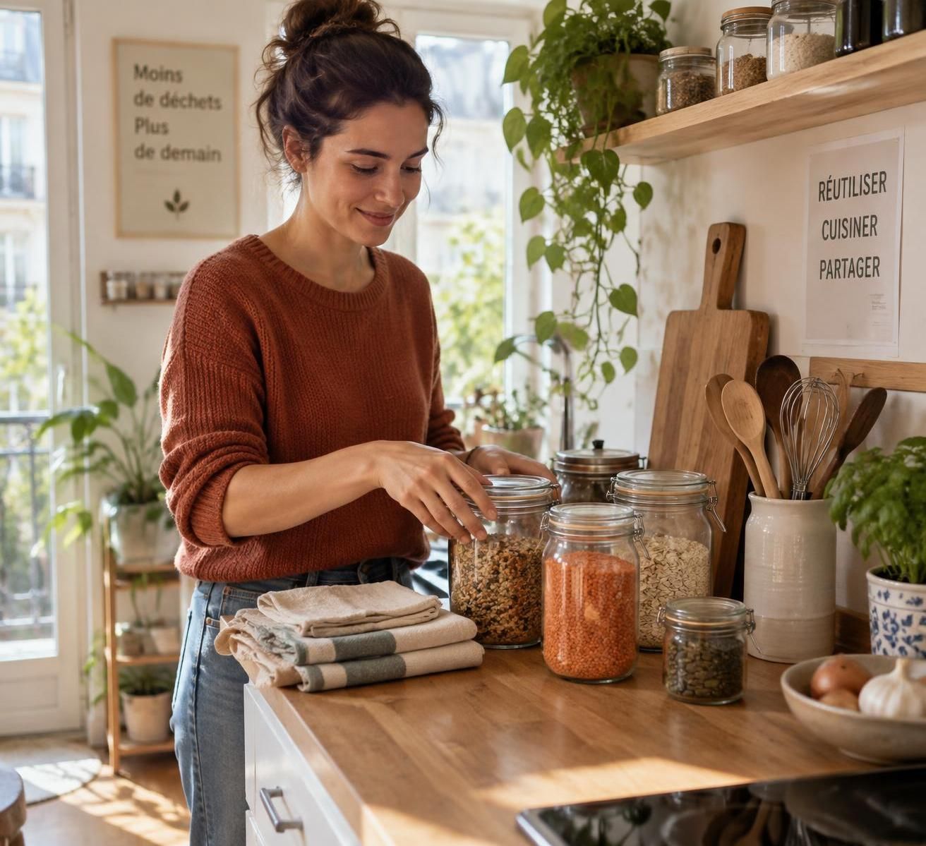 réduisez vos déchets en cuisine grâce à des gestes simples et aux ustensiles que vous possédez déjà, sans achat superflu.