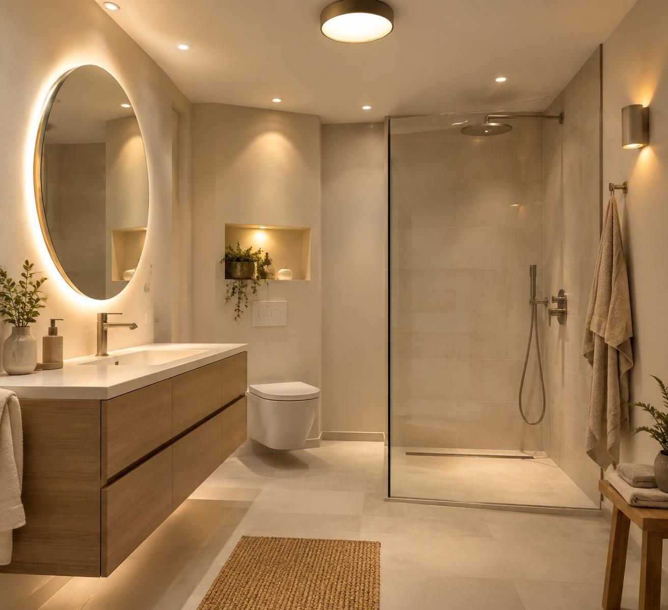 découvrez quel éclairage installer dans une salle de bain sans fenêtre : types de luminaires, température de couleur et conseils pour créer une pièce lumineuse.