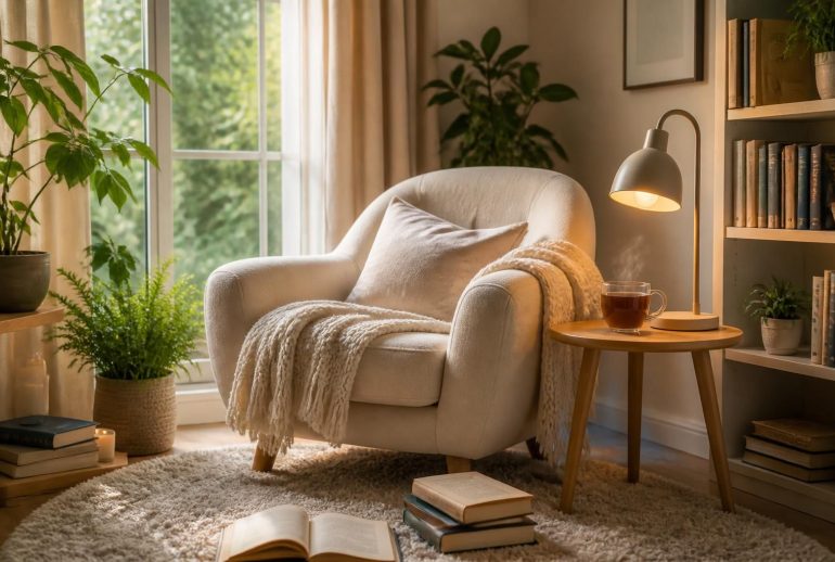 découvrez nos conseils pratiques pour aménager un coin lecture relaxant à la maison, idéal pour se détendre et profiter pleinement de vos moments de lecture.